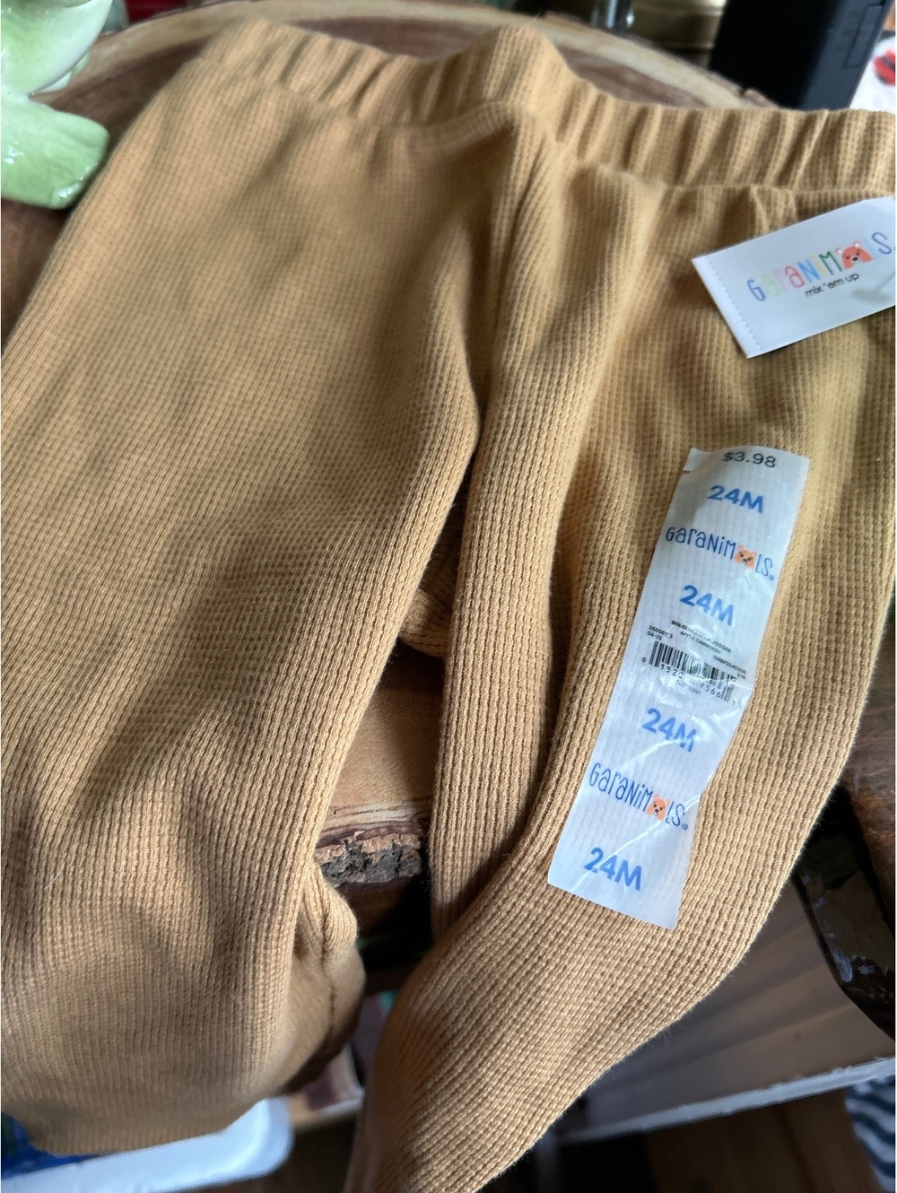 Garanimals Baby Waffle Knit Pants 24M Tan Beige